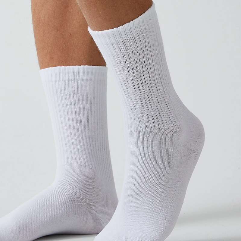 Tennissocken aus Bio-Baumwolle Weiß
