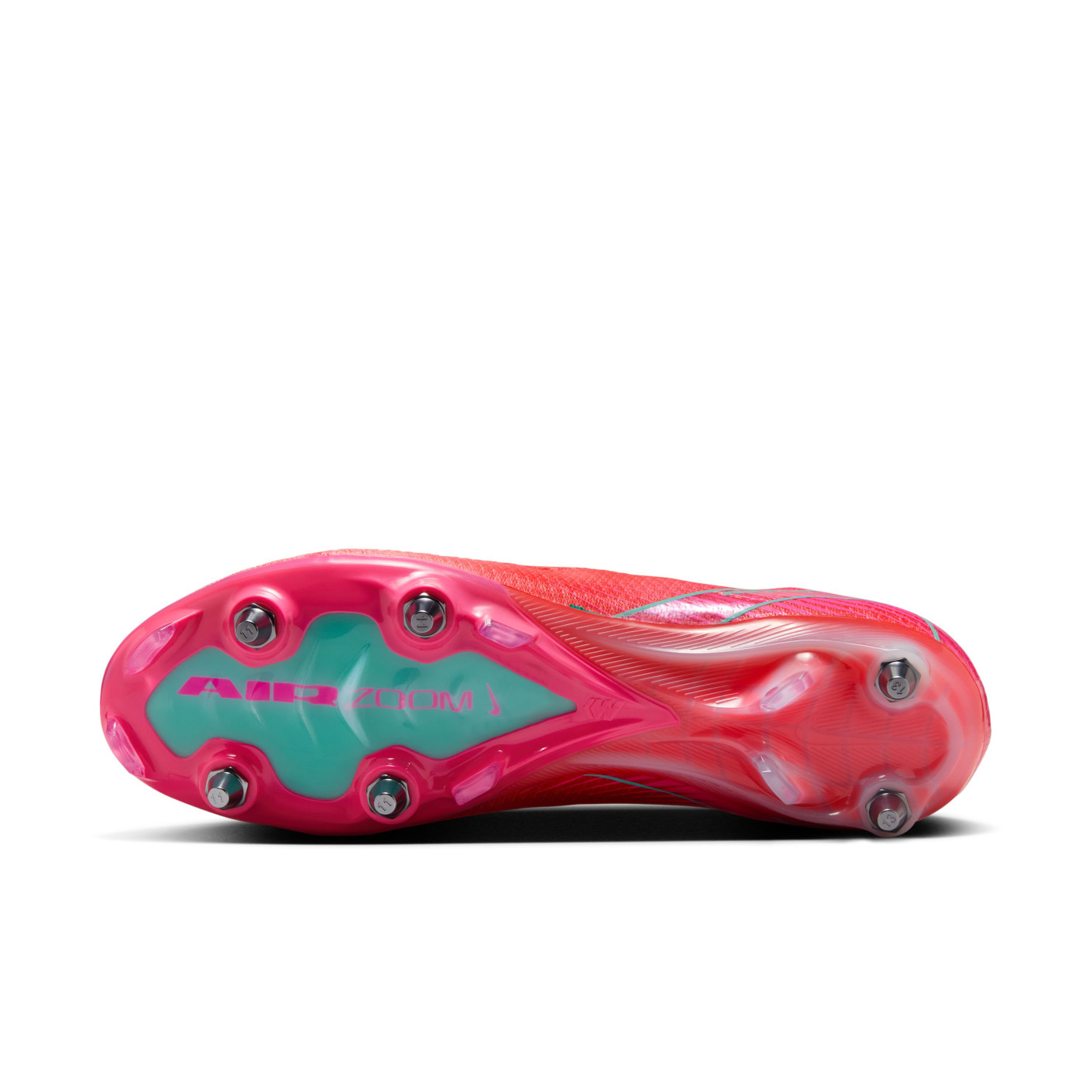 Nike Zoom Mercurial Vapor 16 Elite IJzeren-Nop Voetbalschoenen (SG) Rood Turquoise Roze