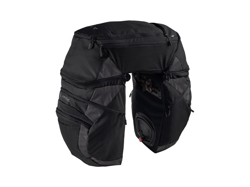 VAUDE Gepäckträgertasche Karakorum Pro Black Dreifache Hinterradtasche