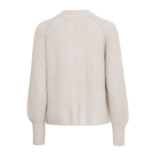 Fransa Strikcardigan, Limestone Melange, XL