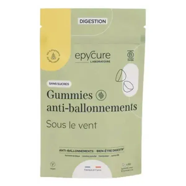 Epycure Digestão Gomas Anti-Inchaço Sem Açúcar x60