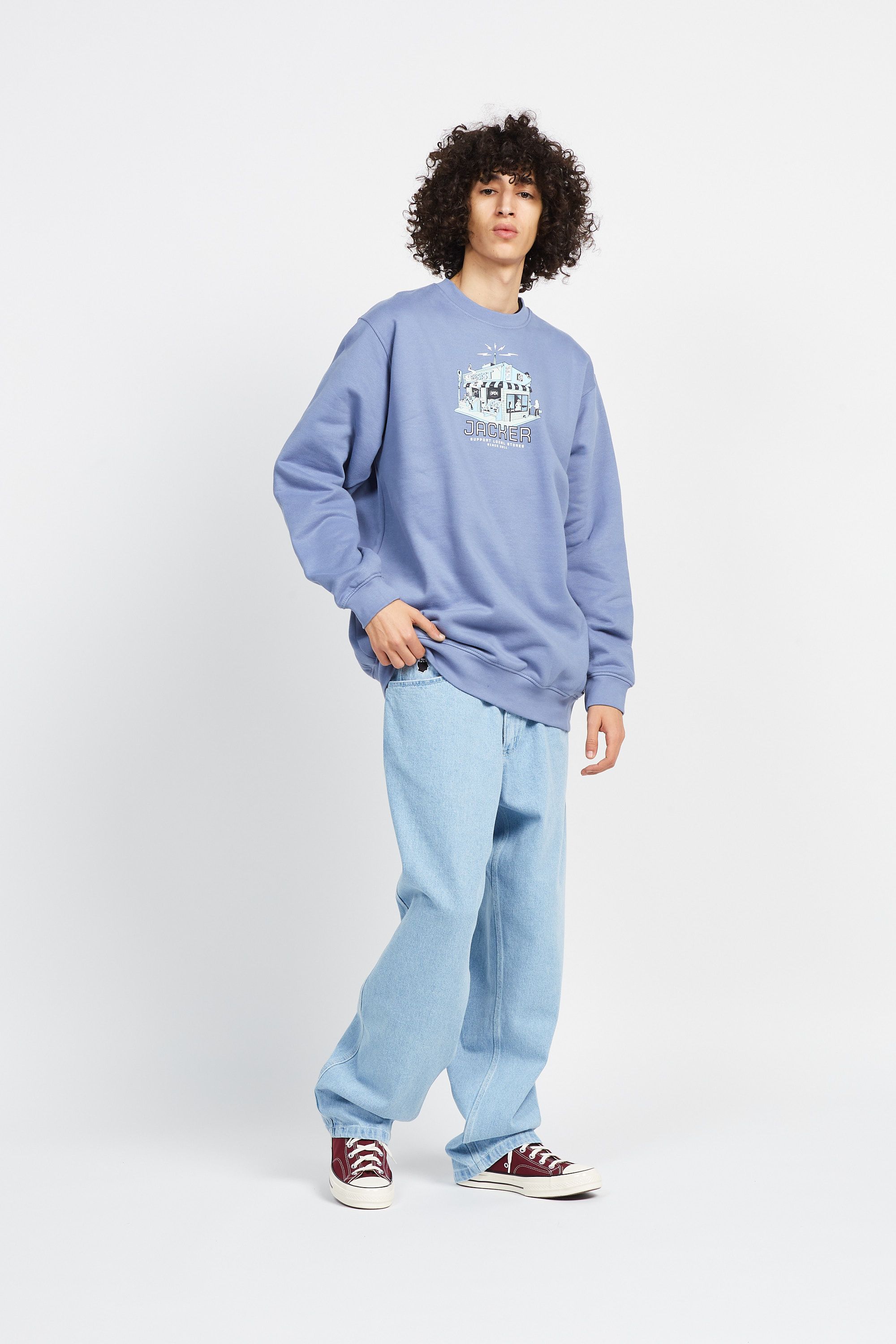JACKER Sweat Liquor Store Bleu