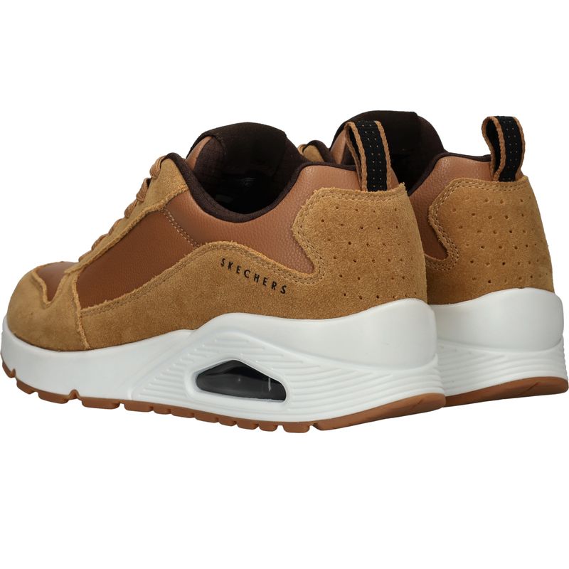 Skechers Uno Stacre Sneakers Cognac Heren