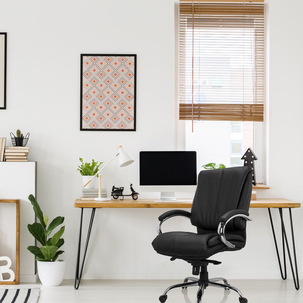 XXL Drehstuhl XXL H 100 Kunstleder mit Armlehnen hjh OFFICE