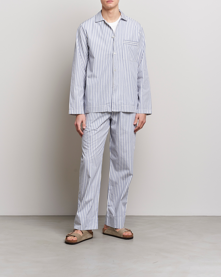 Tekla Poplin Pyjama Pants Skagen Stripes
