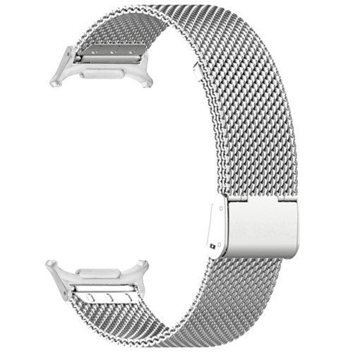 Samsung Galaxy Watch Ultra (47mm) Edelstahl Milanaise Armband mit Klickverschluss (Gelenkumfang: 140-220mm) - Silber