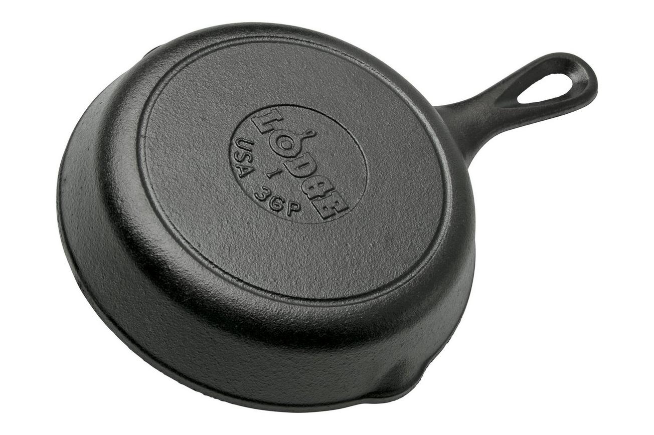 Lodge Cast Iron Grill L3GP gietijzeren grillpan, 17 cm