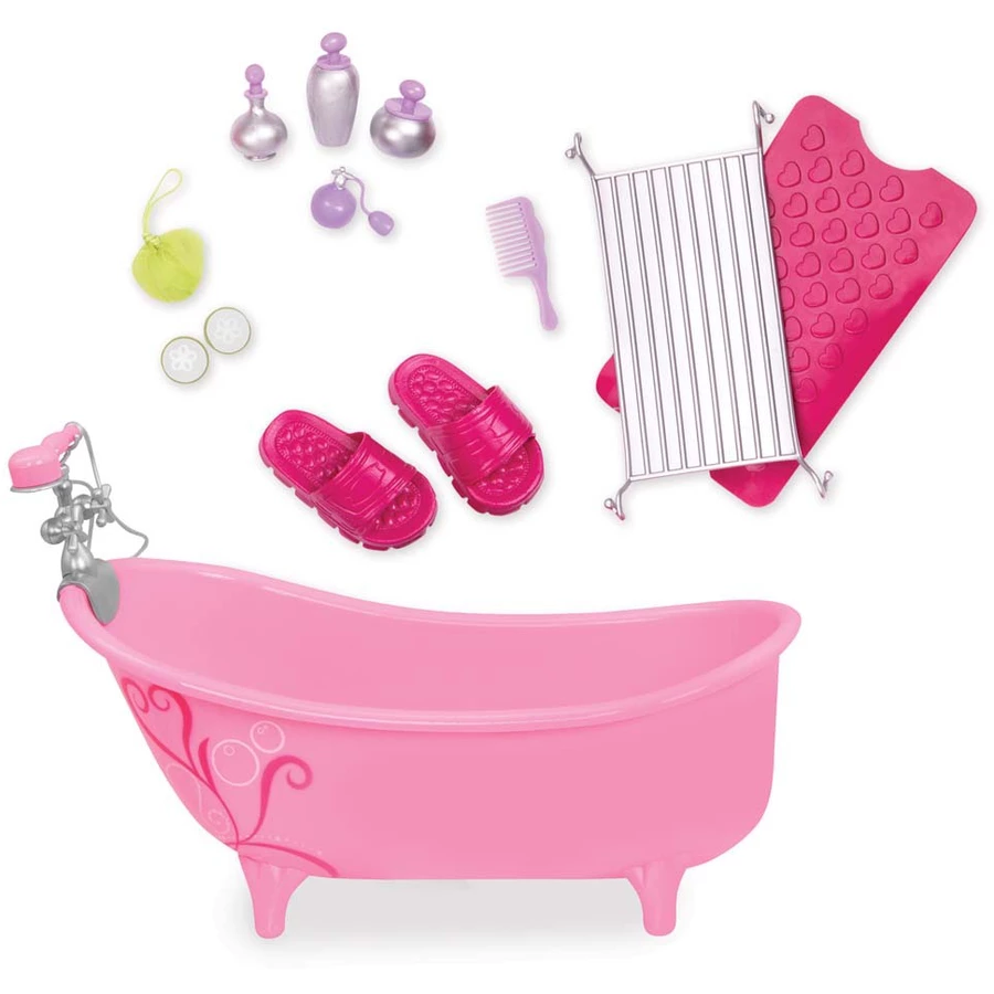 Our Generation Badewanne Pink mit Accessoires Mehrfarbig