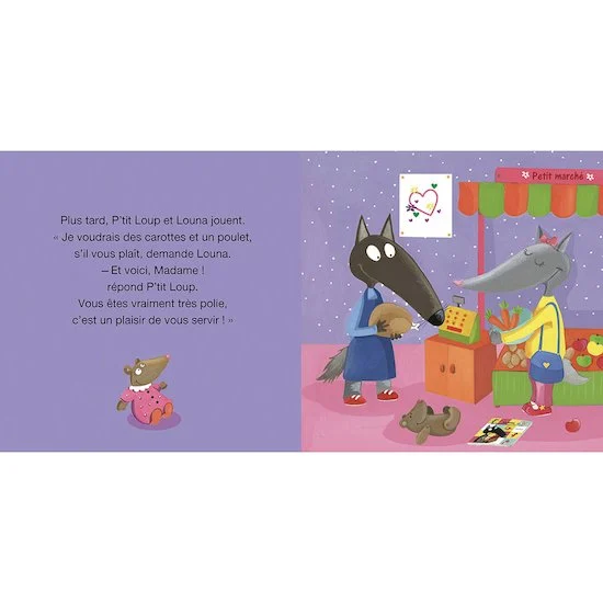 P'tit Loup est poli   Violet        de               AUZOU