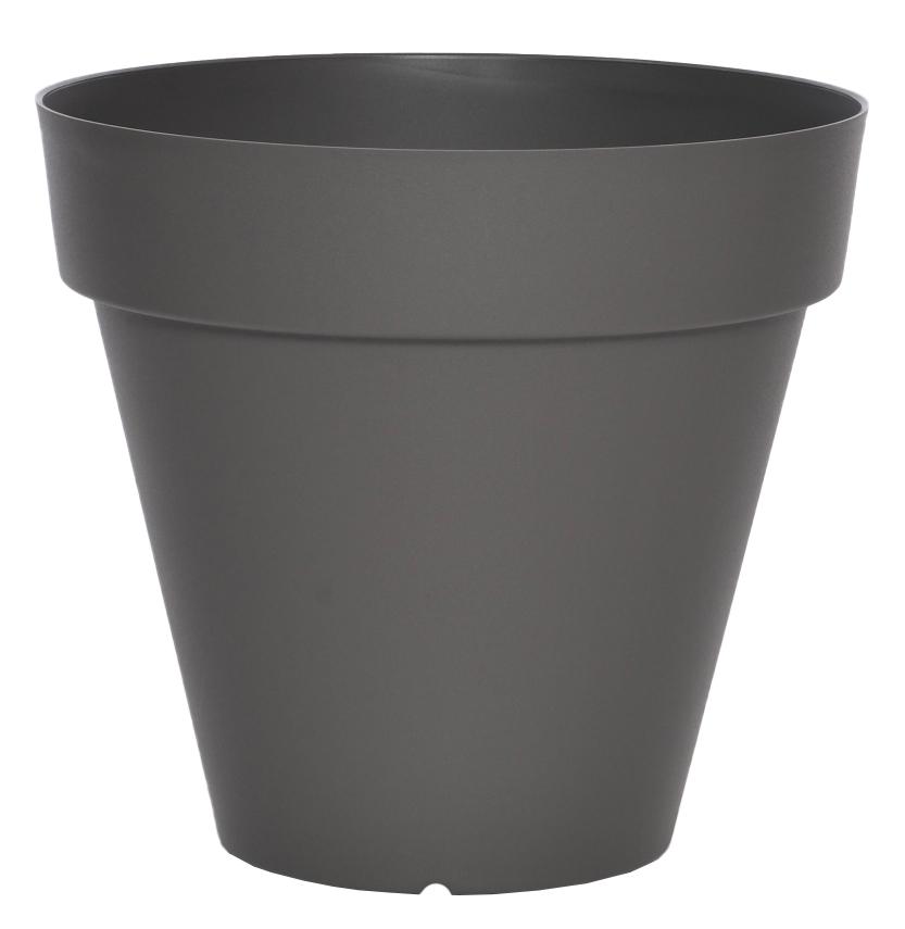 POT PATIO ROND D.25CM GRIS 6L