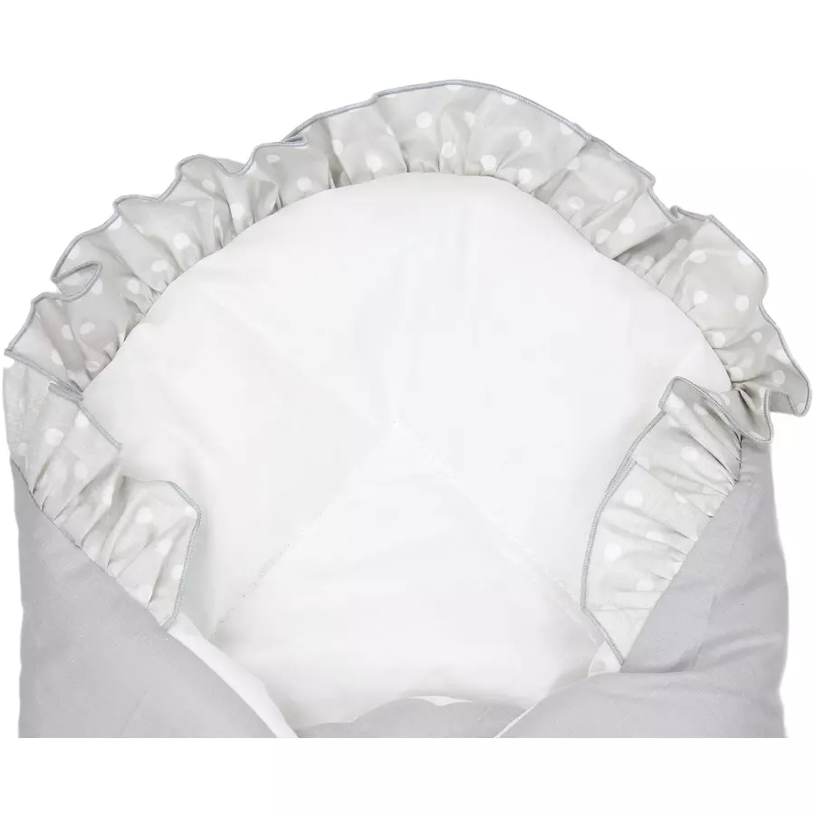 TupTam Unisex Baby Einschlagdecke mit Schleife grau