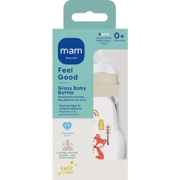 Feel Good Glass Bottle 170 ml 0+ Monate Hase & Fuchs