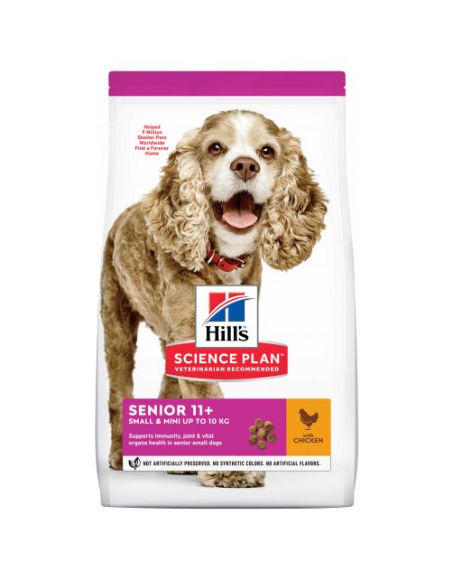Hill's Canine Senior 11plus Small Mini - Hondenvoer - Kip 1.5 kg