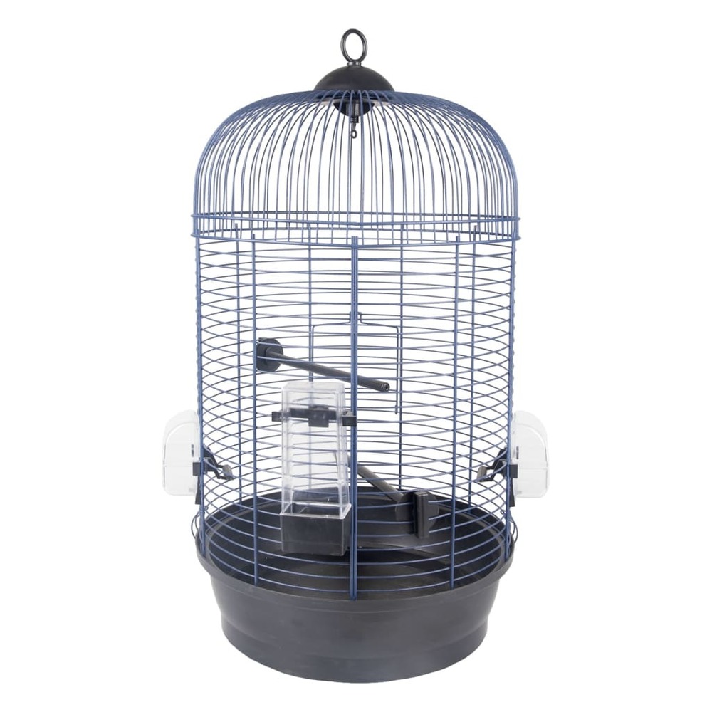 Cage à perruches sanna 2 35x35x67 cm bleu métallique