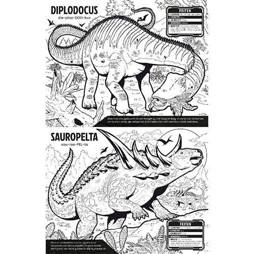 Uitgeverij usborne kleur je eigen dinosaurussen