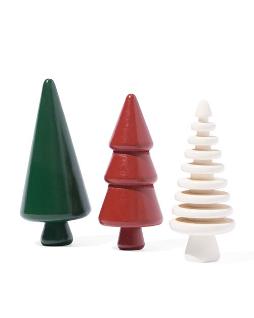 ensemble de 3 arbres en bois