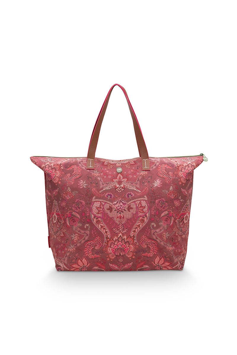 Pip Studio Tote Bag Kyoto Festival Dark Pink