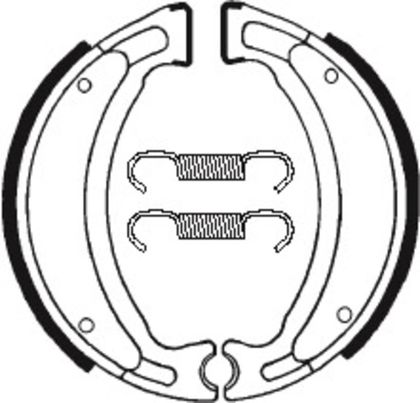 Mâchoires de frein Tecnium Scooter/Street/Off-Road/Quad organique - BA028