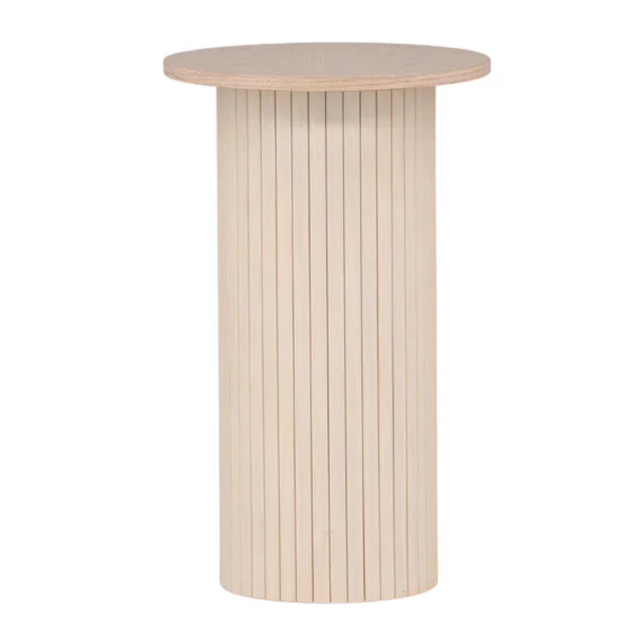 Bijzettafel Pokka Ø40 cm licht eiken
