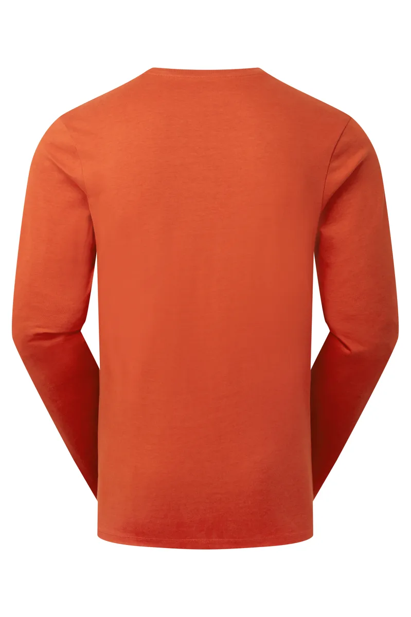 Rab Basecamp Logo Badge Ls Tee Red Clay