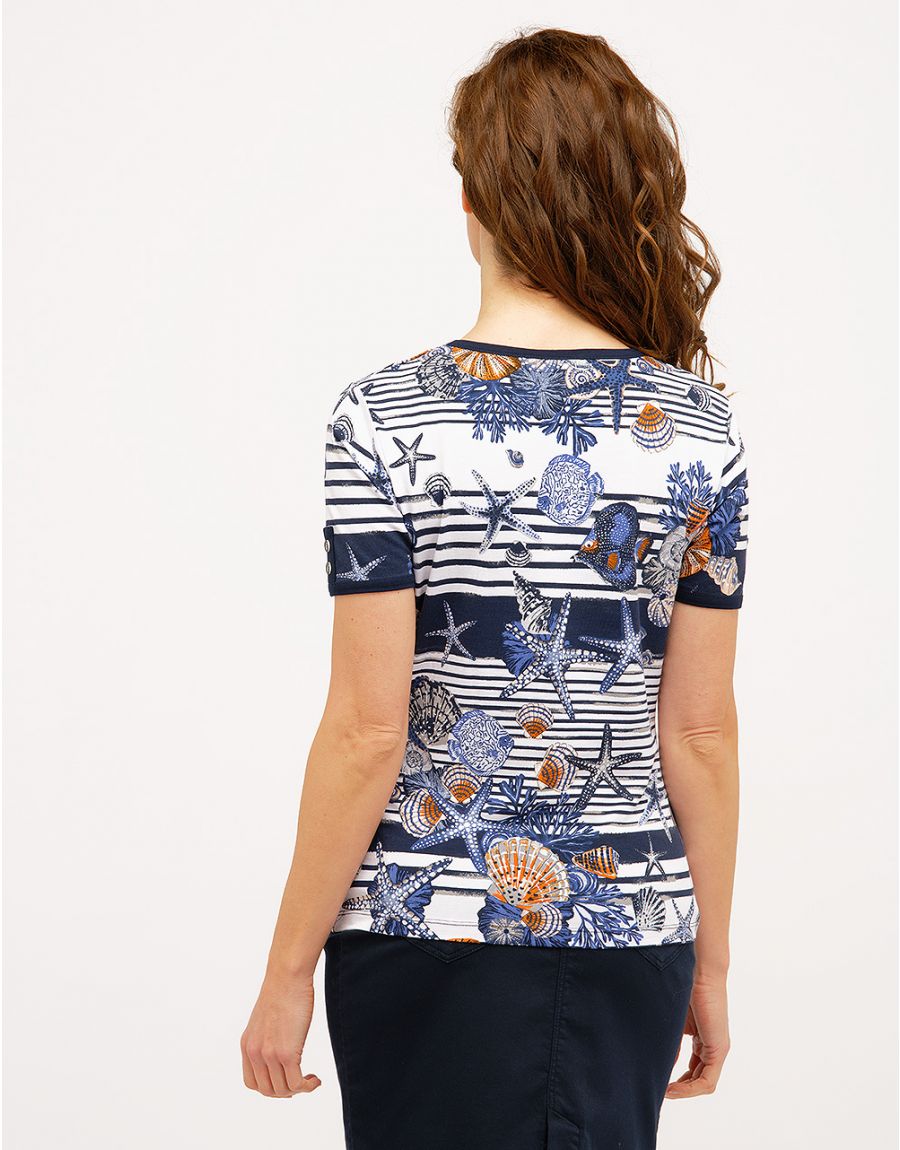 T-shirt imprimé marin