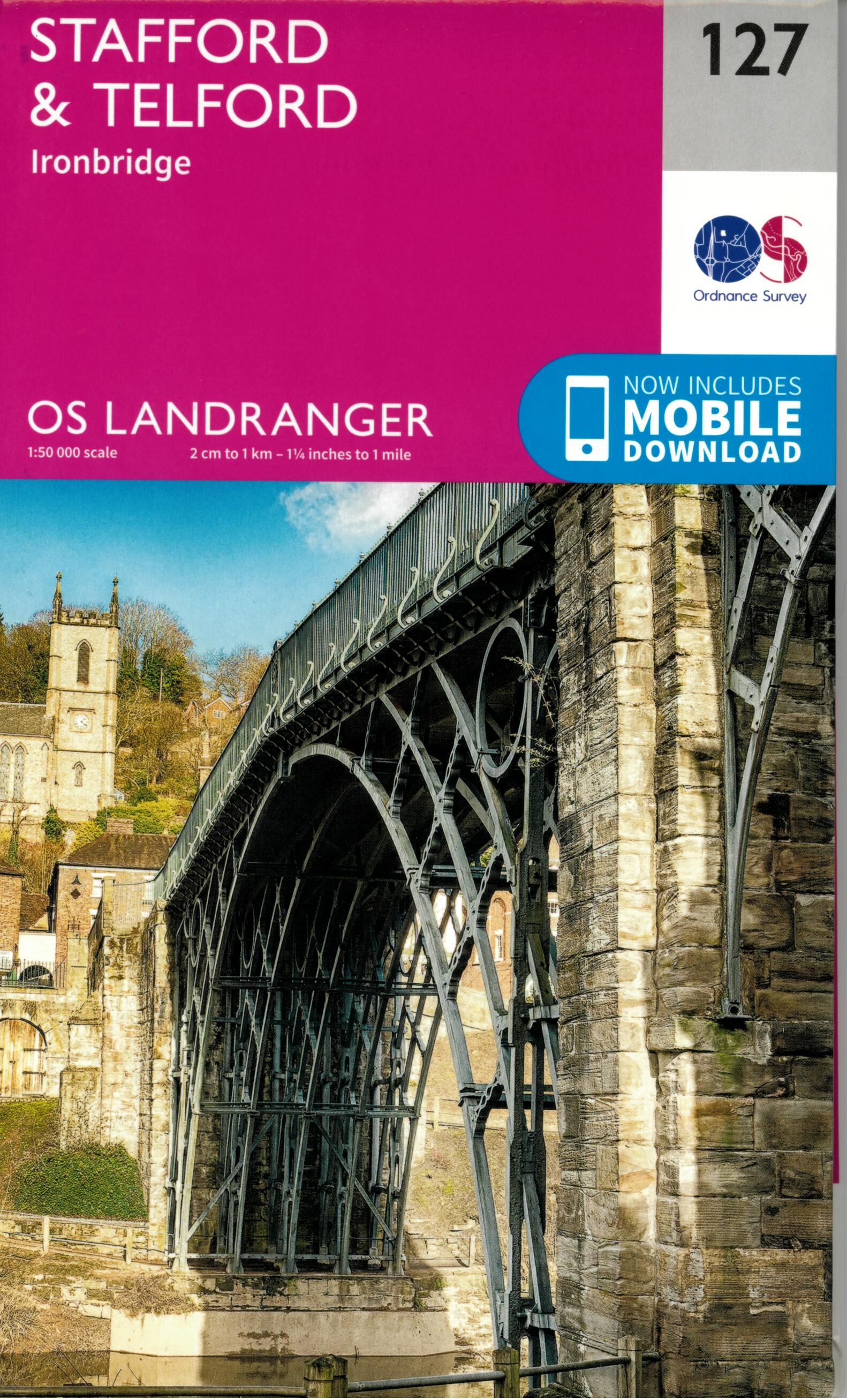 ORDNANCE SURVEY - 127 GB STAFFORD 1 50 000