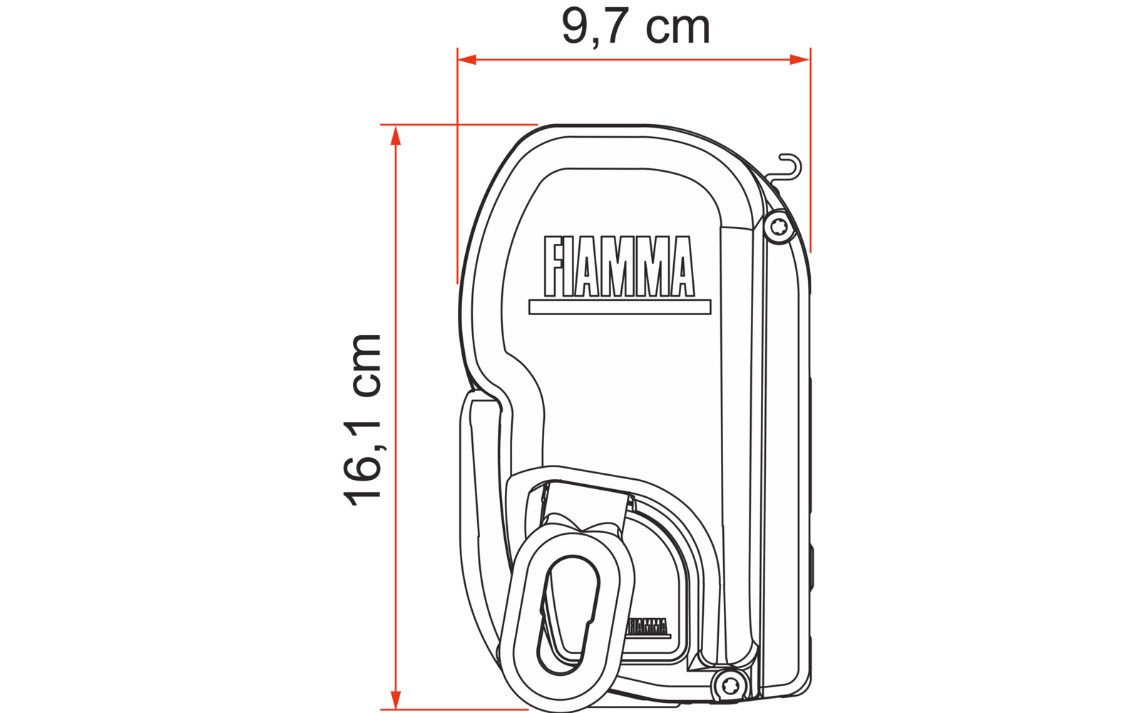 Fiamma Wandmarkise F45L 450 cm (Titanium / Royal Grey)