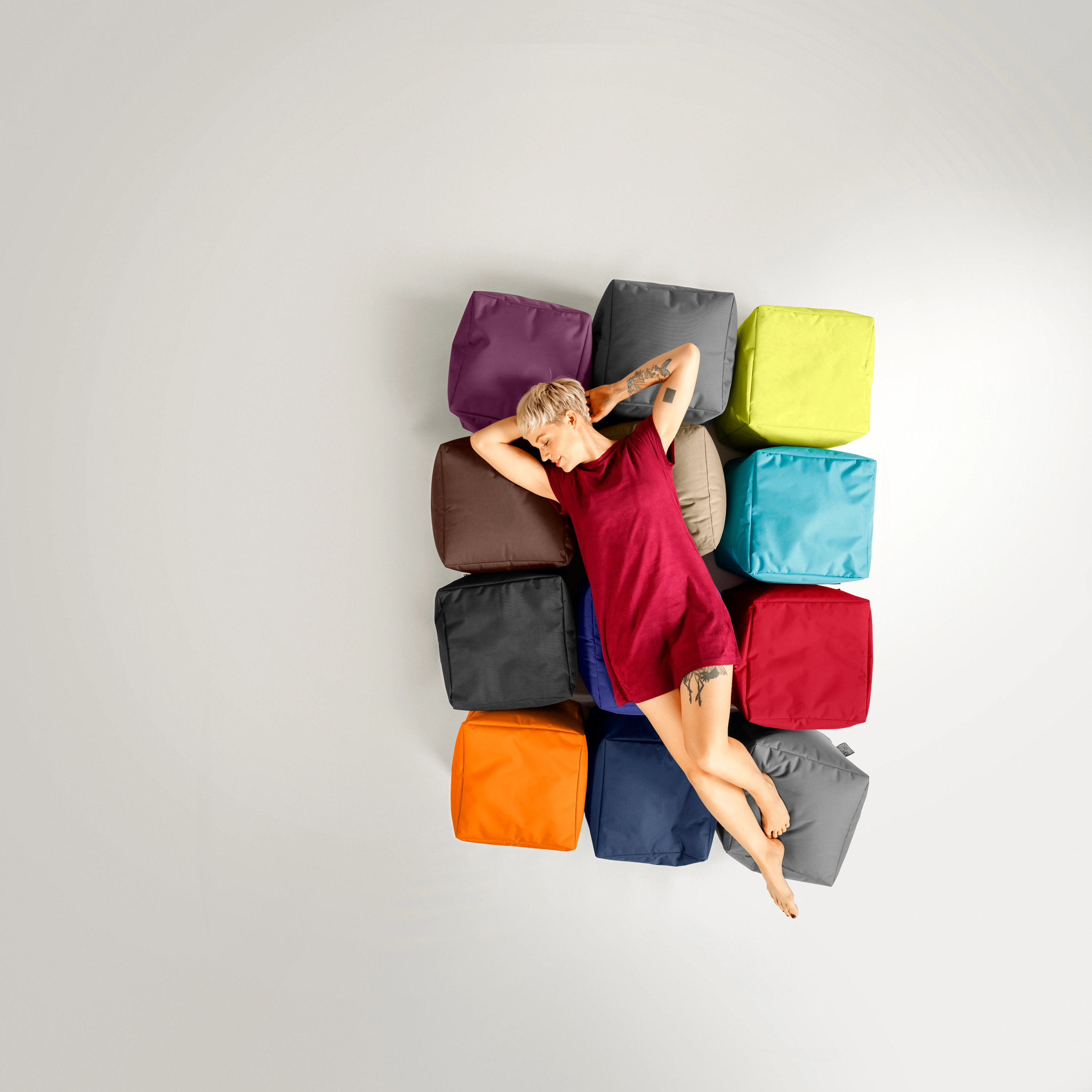 Sitzwürfel Cube SCUBA (Farbe: jeansblau)