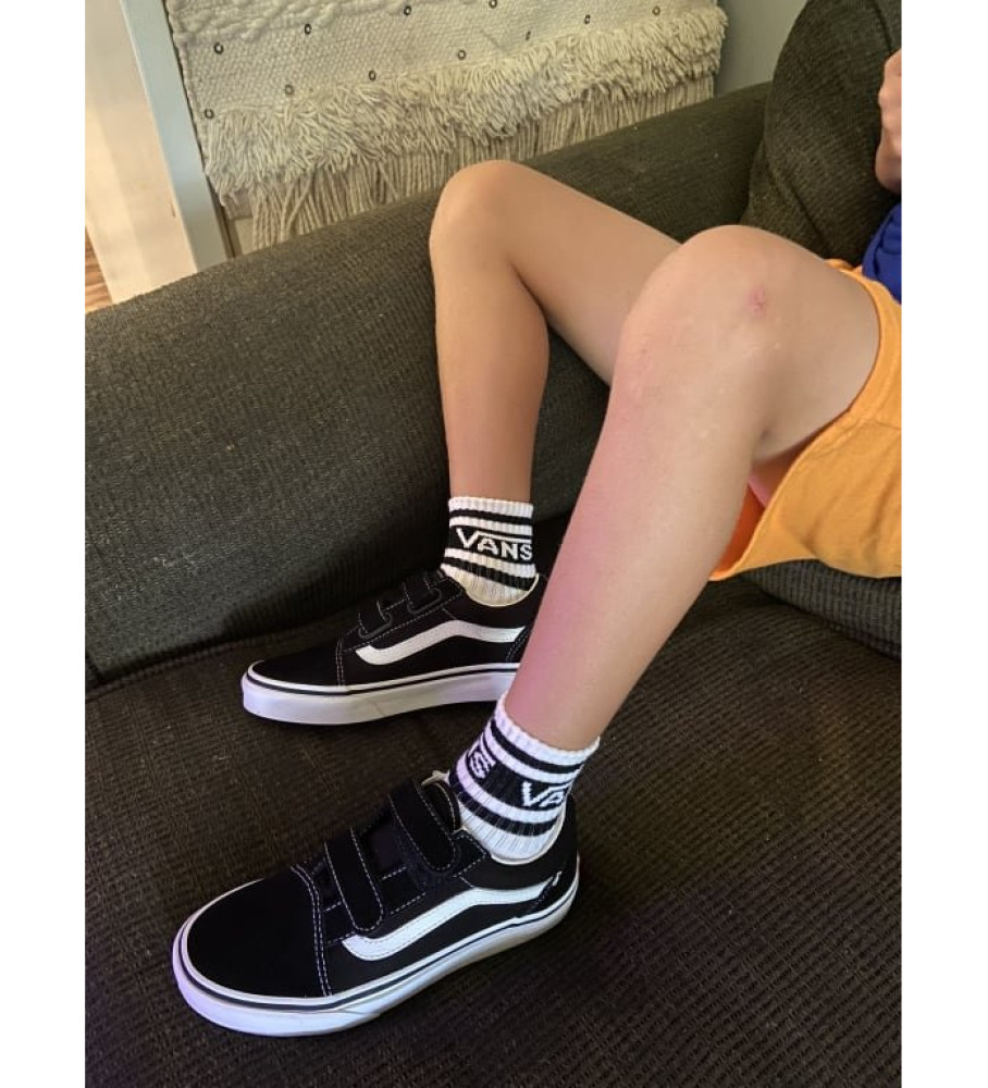 Vans Zapatillas de piel Old Skoolv negro