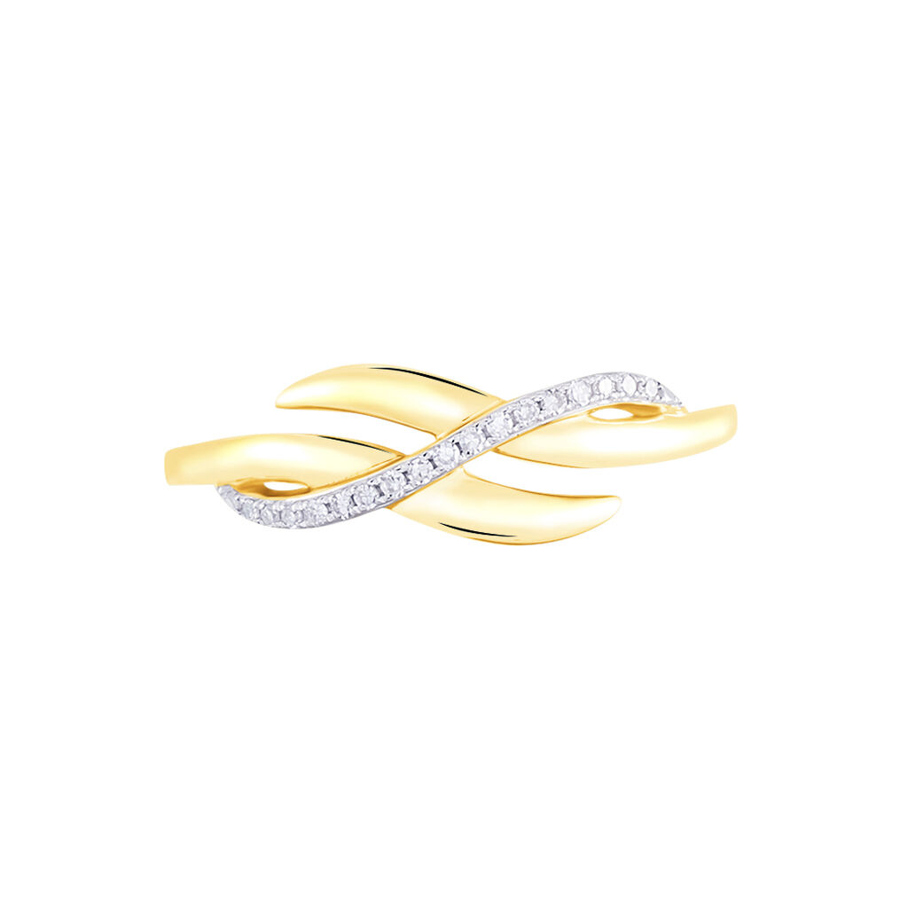 Bague Ester Or Jaune Diamant