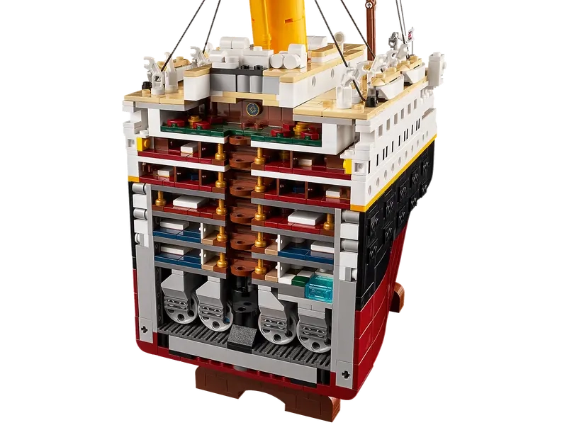 (9090-tlg. Set) Icons Klemmbausteine Spielzeug Kreuzfahrtschiff Modell Bausatz (10294) - Titanic