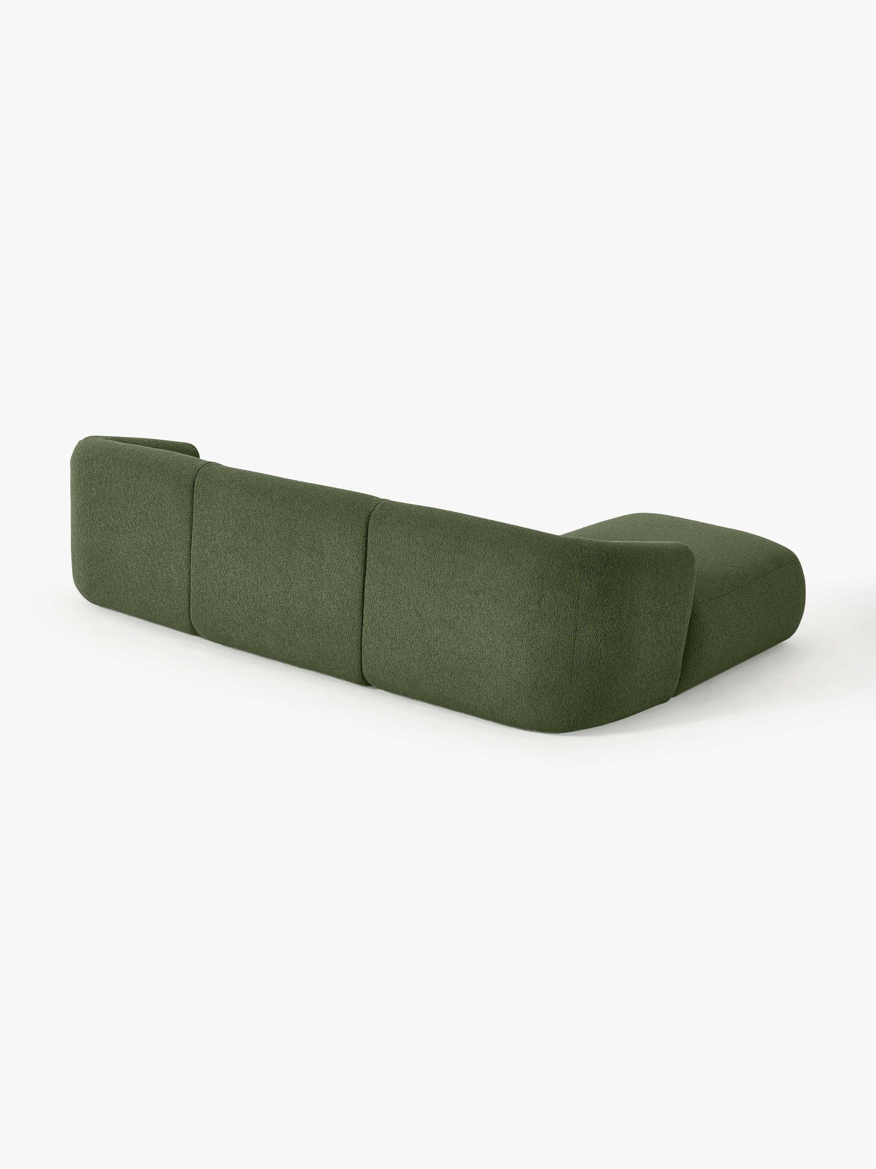 Modulaire bouclé hoekbank Sofia (3-zits)