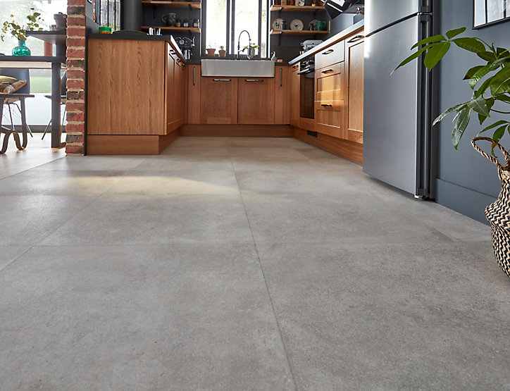 Carrelage sol gris clair 60 x 60 cm Kontainer