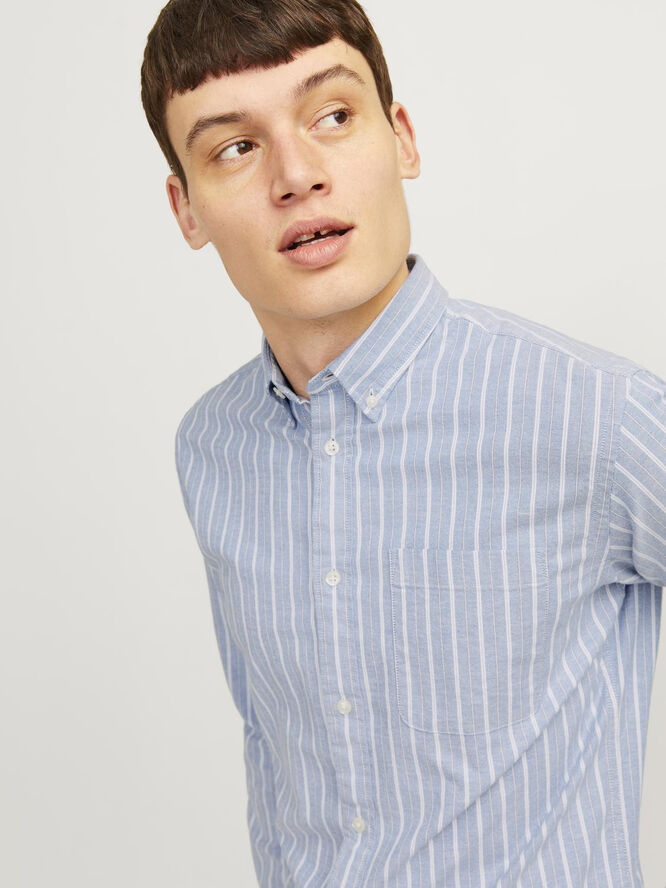 Jack & Jones JPRBROOK OXFORD SHIRT L/S NOOS Night sky/slim fit