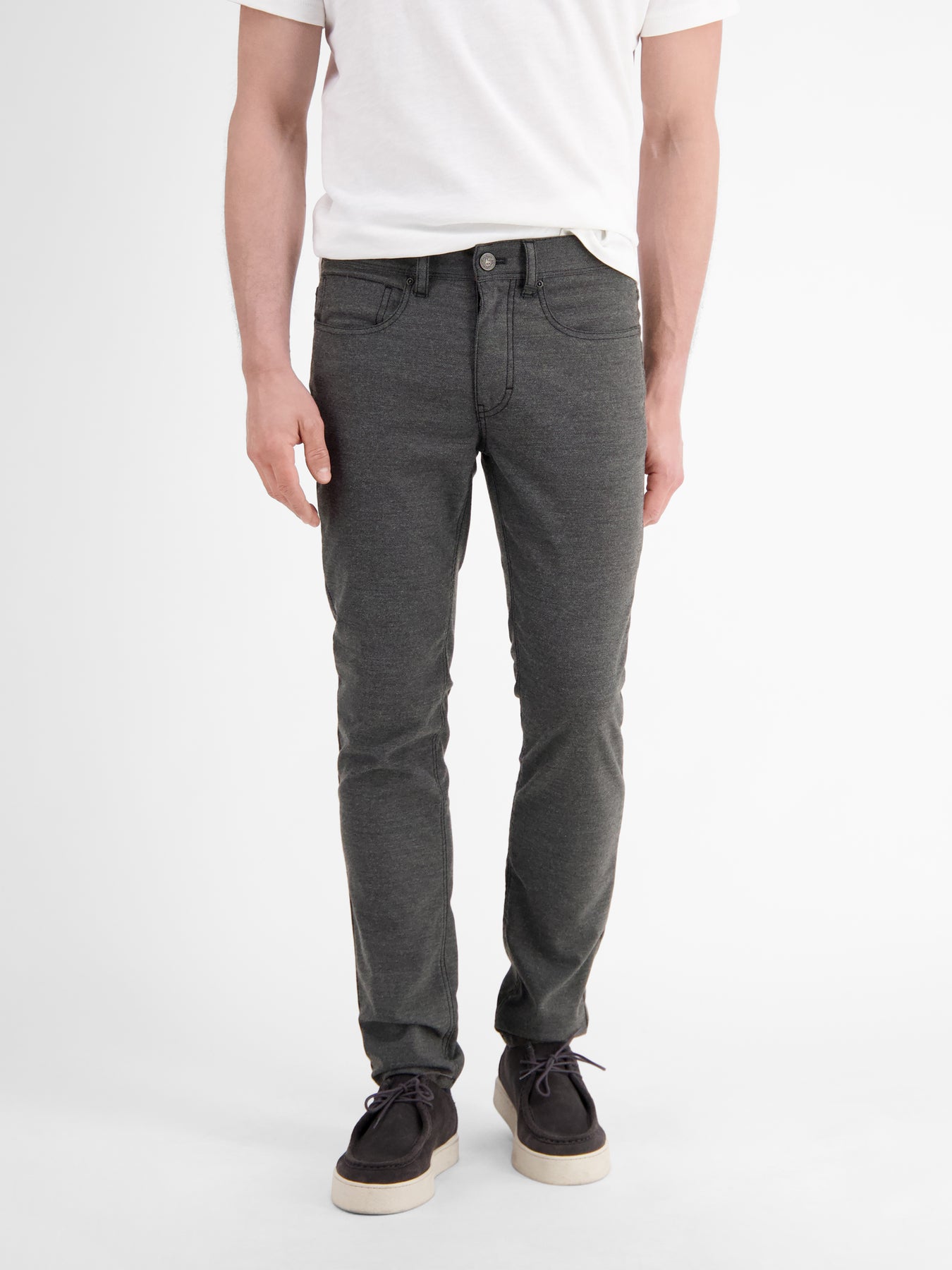 Herren Hose CONLIN in Wolloptik, SLIM FIT