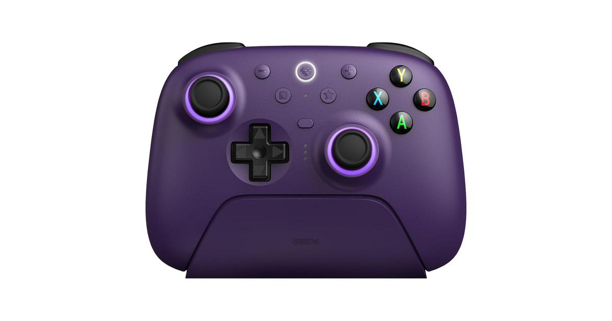 8BitDoUltimate 2 Wireless Controller  (Donkerpaars, 2.4 GHz / Bluetooth, USB, Pc)