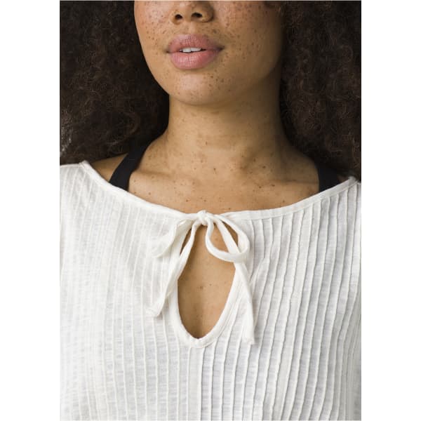 T-shirt PRANA OCUPAS POPOVER W SOFT WHITE