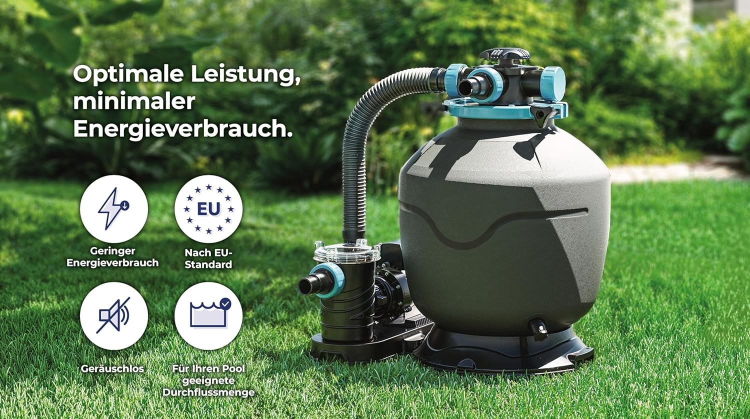 Gre Pool KIT610ECO Fidji - Aufstellpool aus Stahl, oval, mit weißes Aussehen. Abnehmbare Gartenpool. 610 x 375 x 120 cm