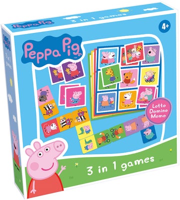 Tactic Peppa Gris Spill 3-in-1