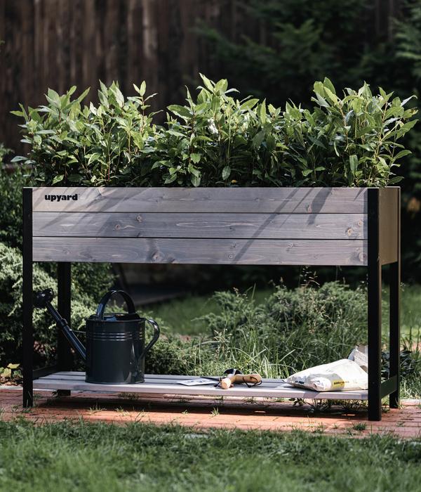 Upyard Holz-Pflanzkasten ModernBox mit Ablage,