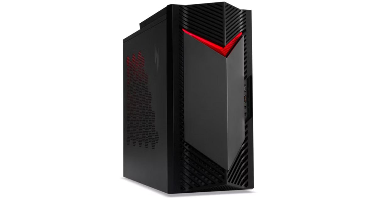 AcerNitro 50 (DG.E3WEH.002) gaming pc  (Zwart | Core i5-14400F | RTX 5060 | 16 GB | 1 TB SSD)