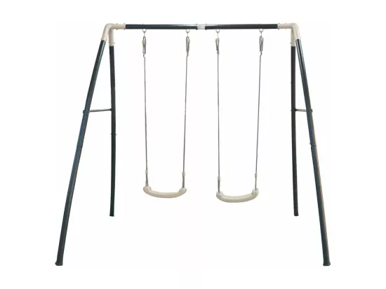 Portique balançoire double en métal Swing