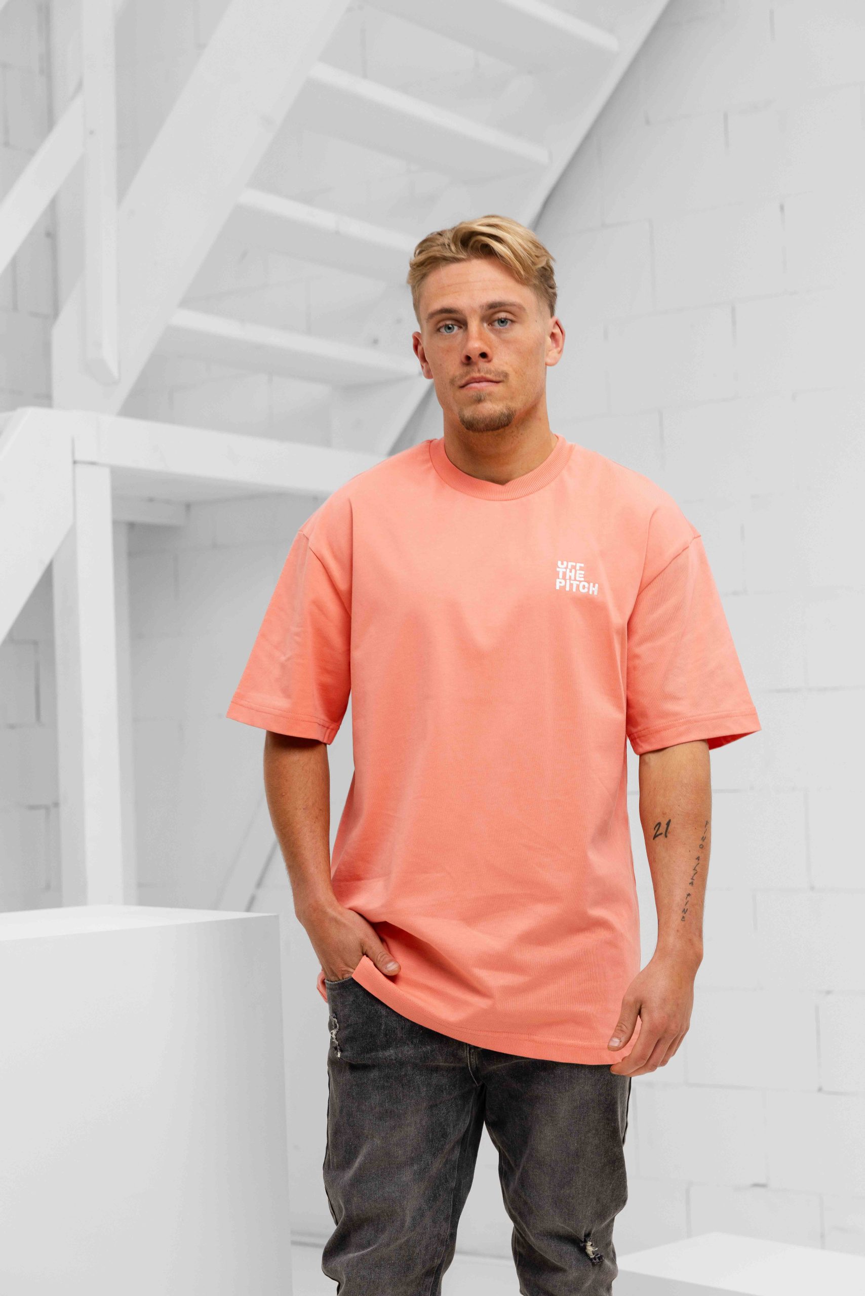 Off The Pitch Counter T-Shirt Heren Oranje