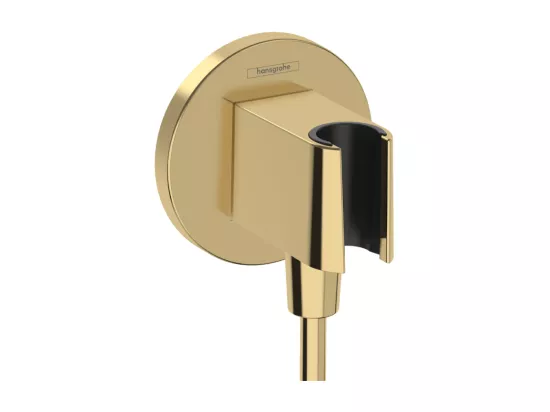 Support pommeau de douche HANSGROHE FixFit S aspect doré poli