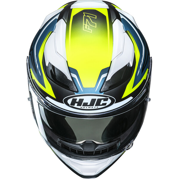 HJC - Casque F71 Fes MC3HSF / Jaune / Bleu / Blanc / Mat