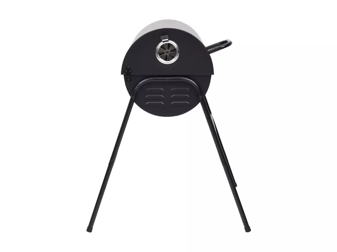 Gril à baril avec 2 grilles de cuisson Noir 80x95x90 cm Acier