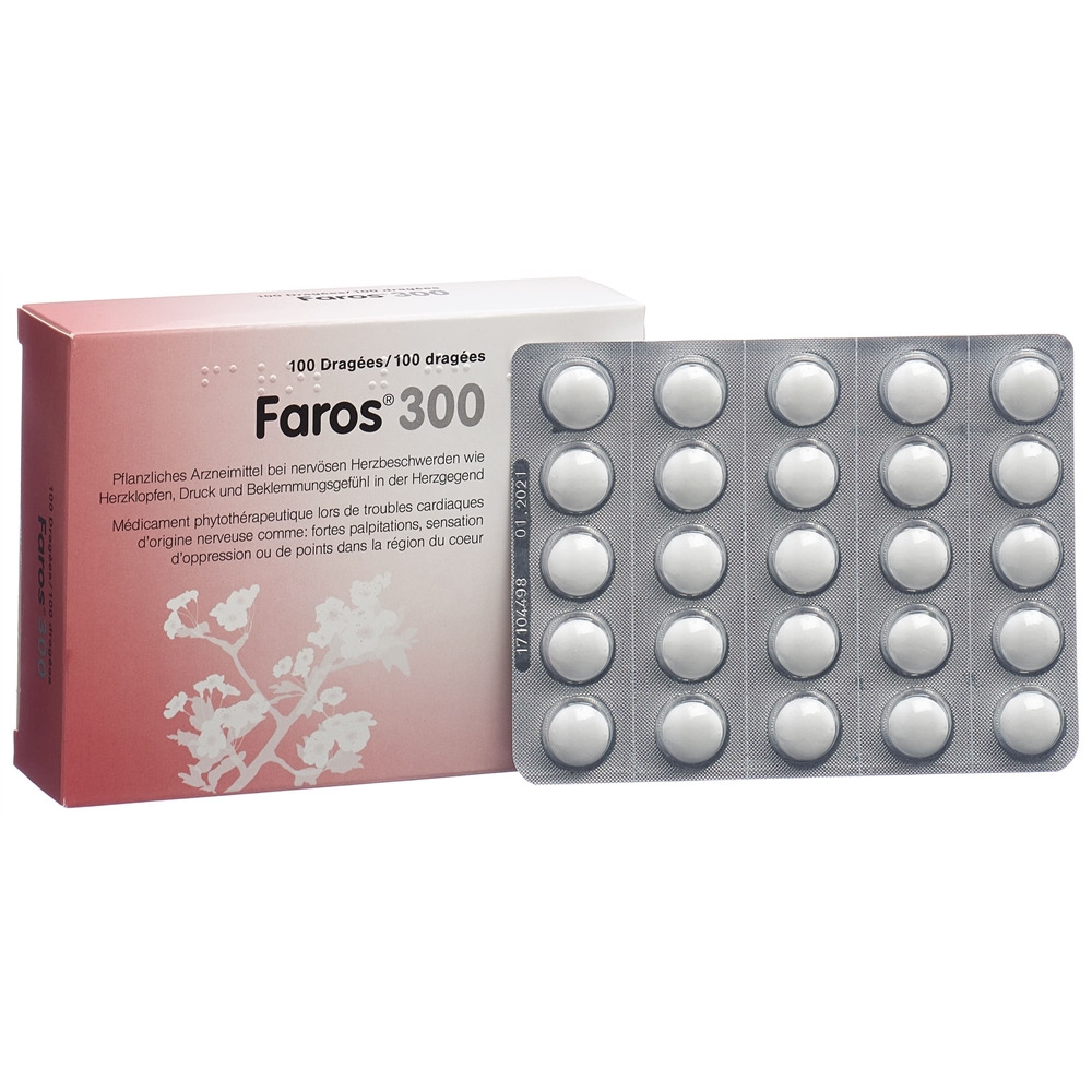 FAROS Drag 300 mg Blist 100 Stk<br>100 Stück, Blister, Überzogene Tablette