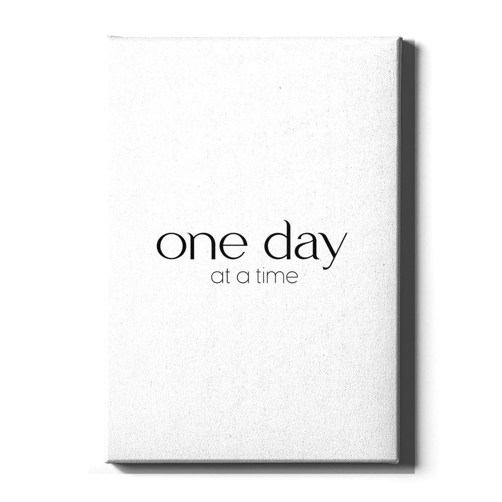 Walljar canvas schilderij - One Day At A Time Canvas schilderij - 40 x 60 cm