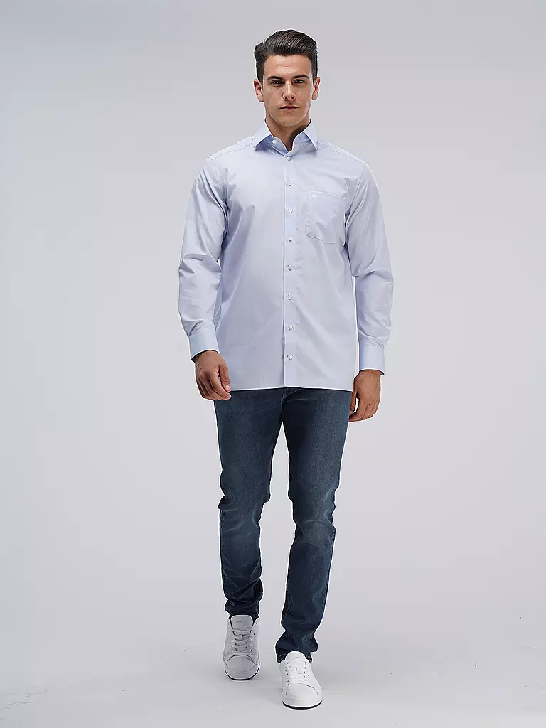 OLYMP Hemd Comfort Fit blau