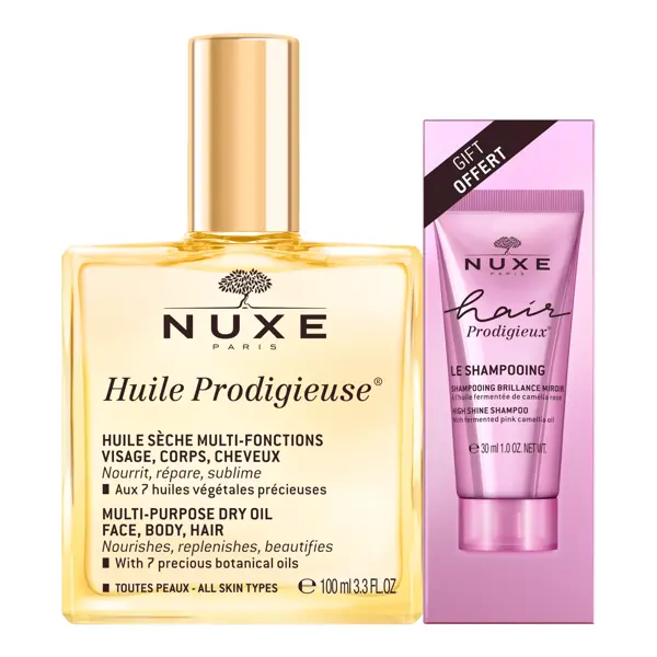 Nuxe Huile Prodigieuse® 100ml + Shampoo Hair Prodigieux® 30ml